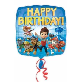 18" Paw Patrol Happy Birthday Foil Balloon