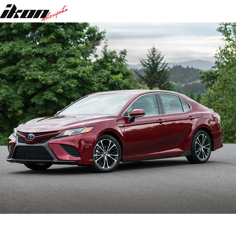 2018-2024 Camry IKON Side Skirt & Gloss Black Rocker Panel