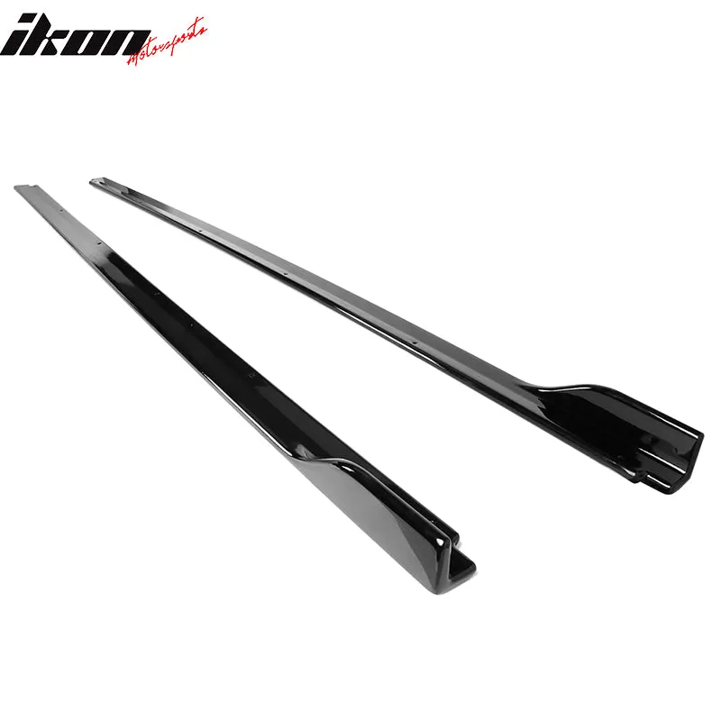 2018-2024 Camry IKON Side Skirt & Gloss Black Rocker Panel