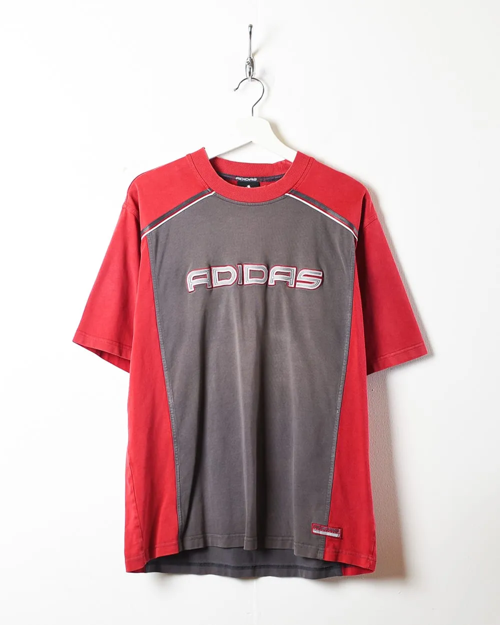 Adidas Colour Block T-Shirt - Large