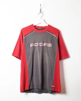 Adidas Colour Block T-Shirt - Large