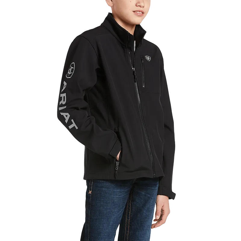 Ariat Boy's Logo 2.0 Black Softshell Jacket