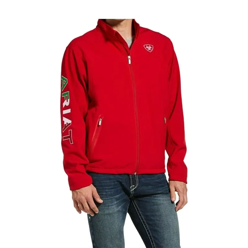 Ariat Men's New Team Mexico Red Softshell Jacket