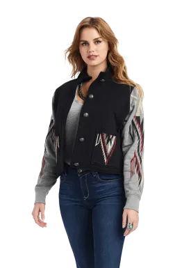 Ariat Women's Black & Grey Embroidered Chimayo Jacket