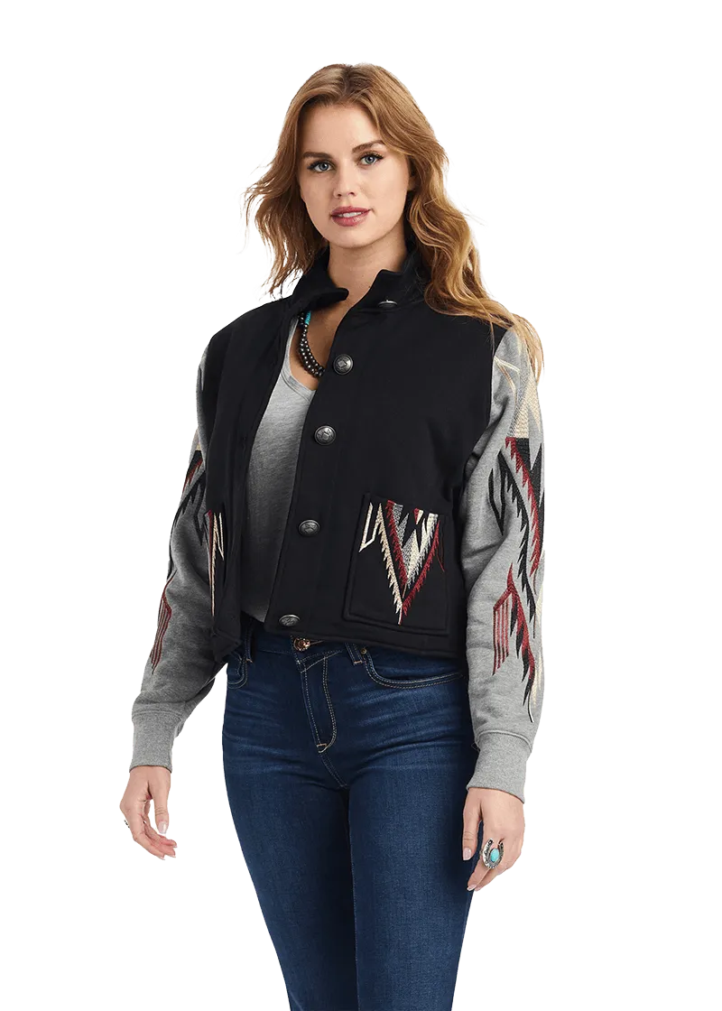 Ariat Women's Black & Grey Embroidered Chimayo Jacket