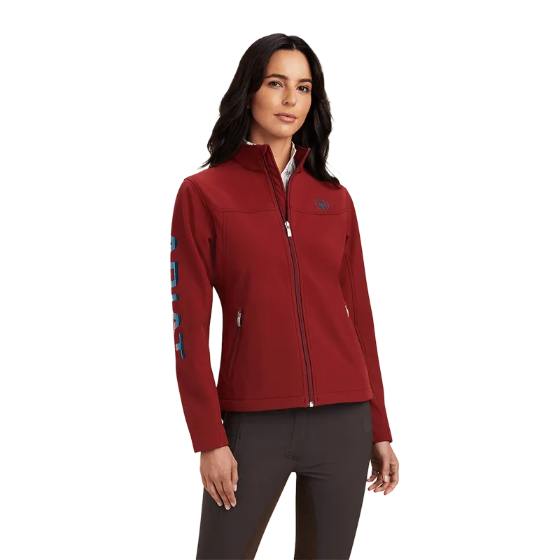 Ariat Women's New Team Softshell Red & Serape Jacket