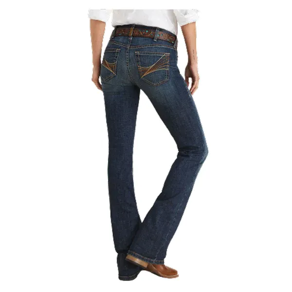 Ariat Women's Real Amora Mid Rise Bootcut Jeans