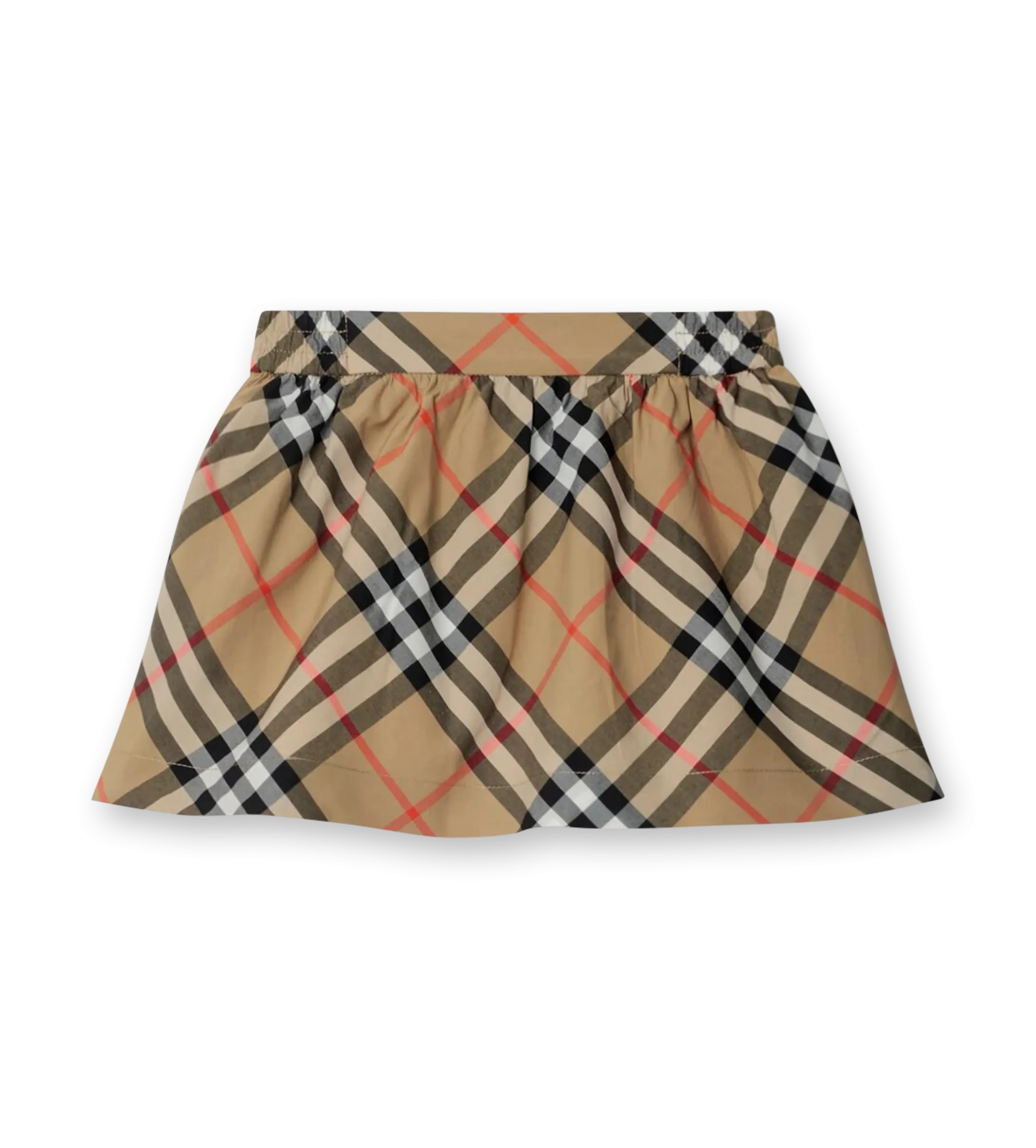 Baby Check Skirt Sand