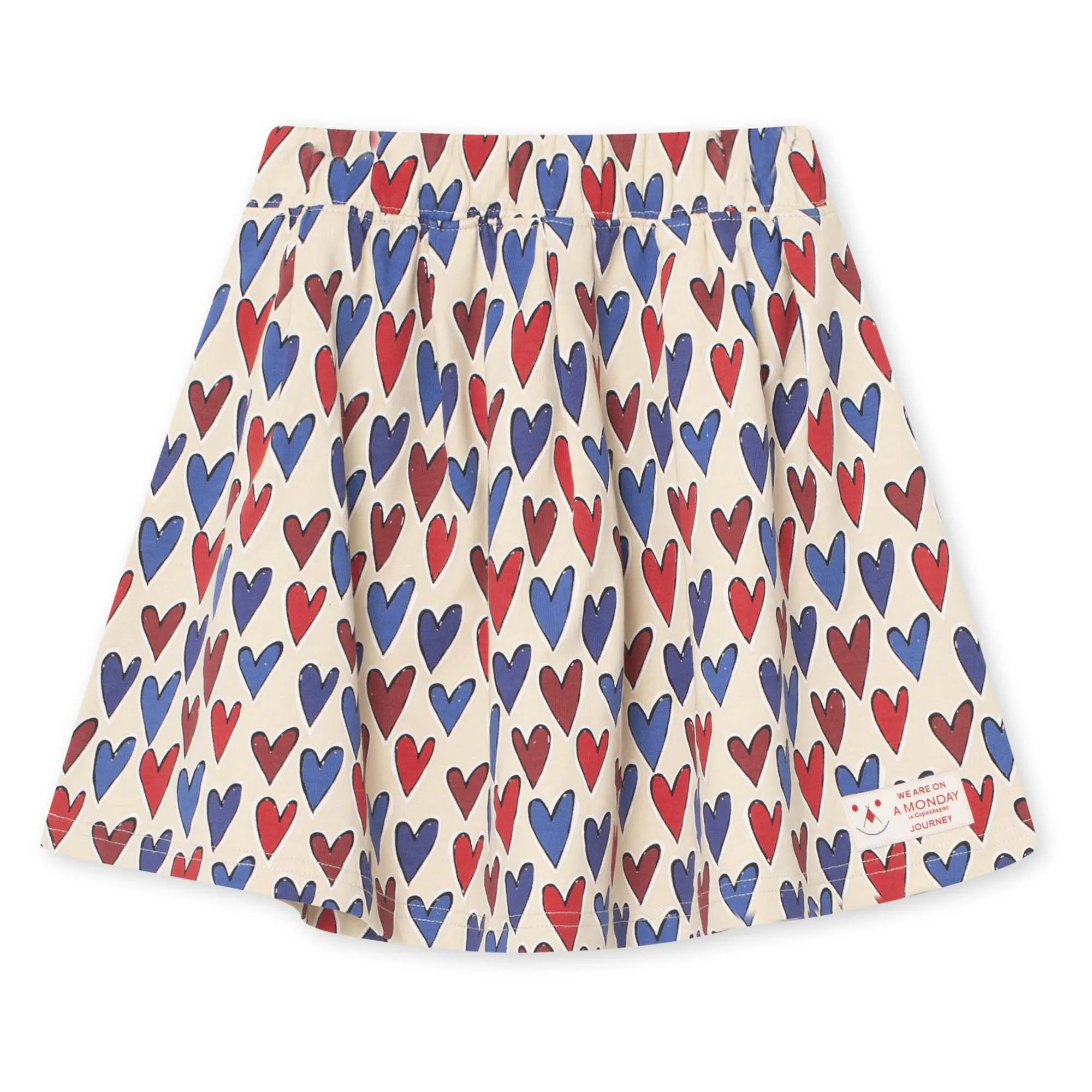 BINA SKIRT-Heart Print