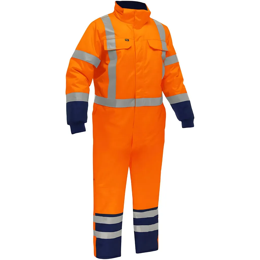 Bisley 344M6453X-ORNV/M ANSI Type R Class 3 Extreme Cold Coverall with X-Back