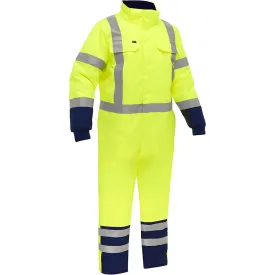 Bisley 344M6453X-YLNV/S ANSI Type R Class 3 Extreme Cold Coverall with X-Back