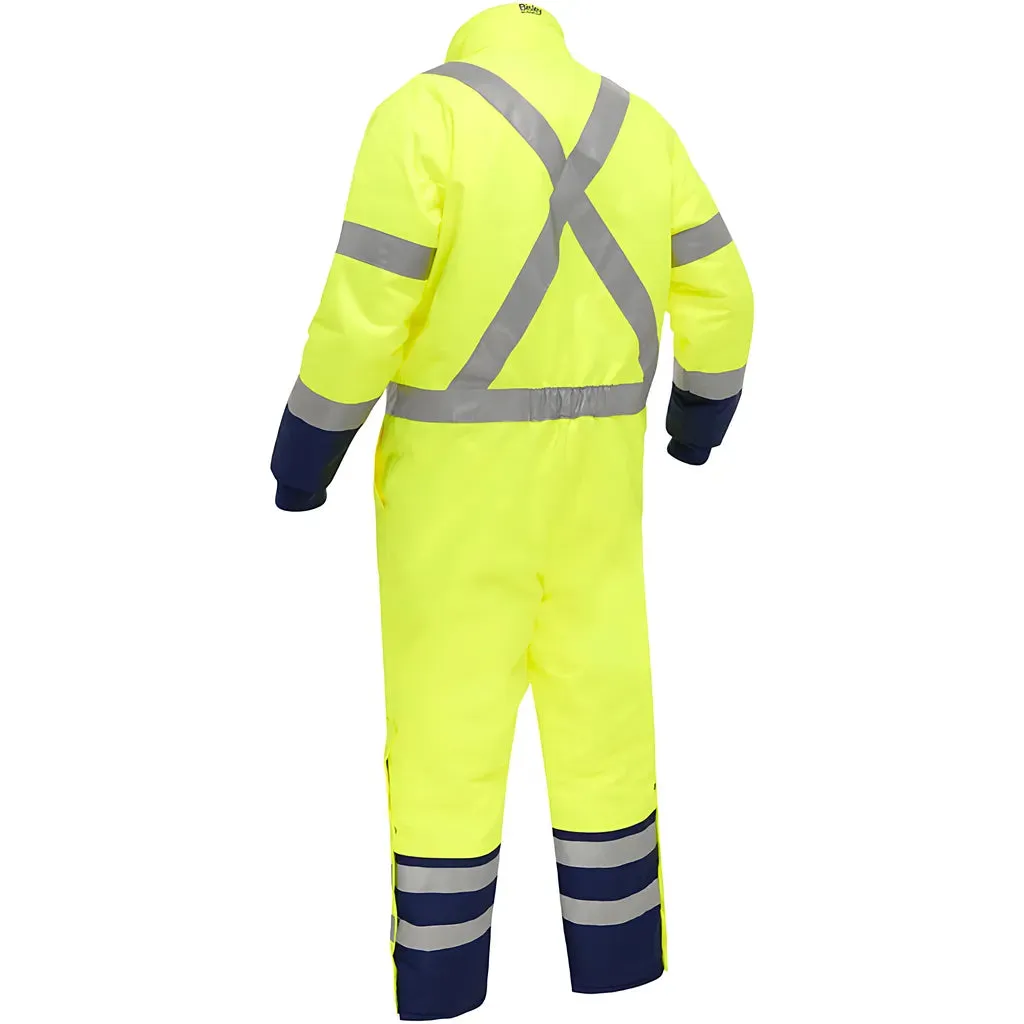 Bisley 344M6453X-YLNV/S ANSI Type R Class 3 Extreme Cold Coverall with X-Back