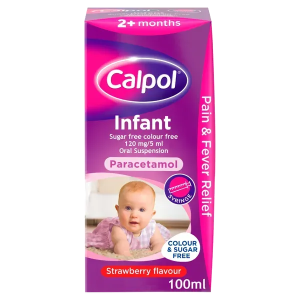 Calpol Infant Suspension Colour & Sugar Free 100ml