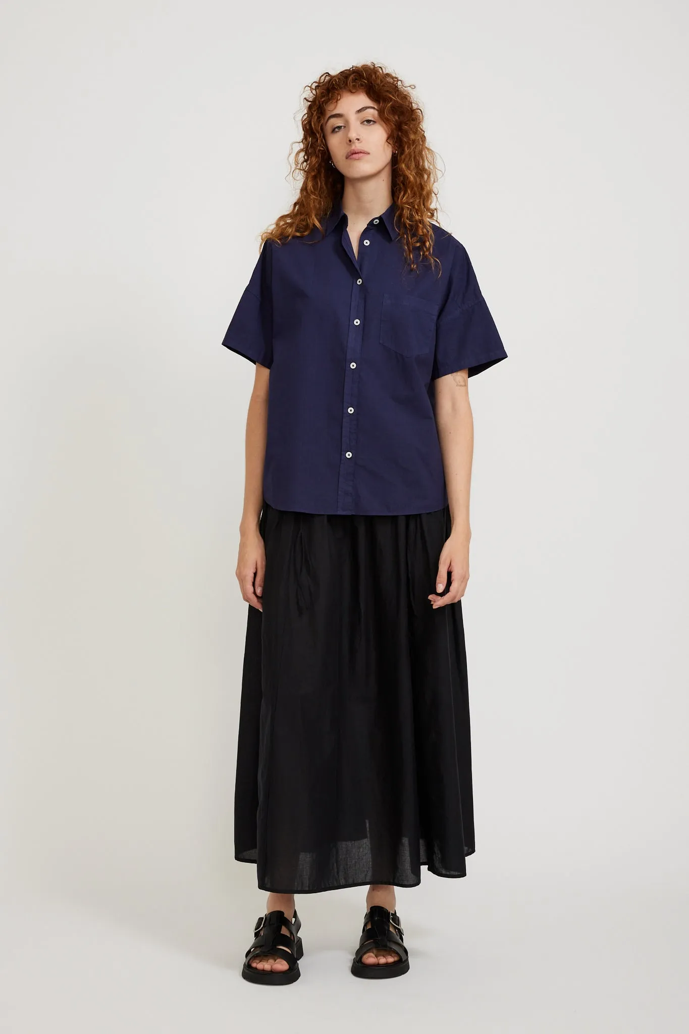 Chiara Short Sleeve Shirt Navy