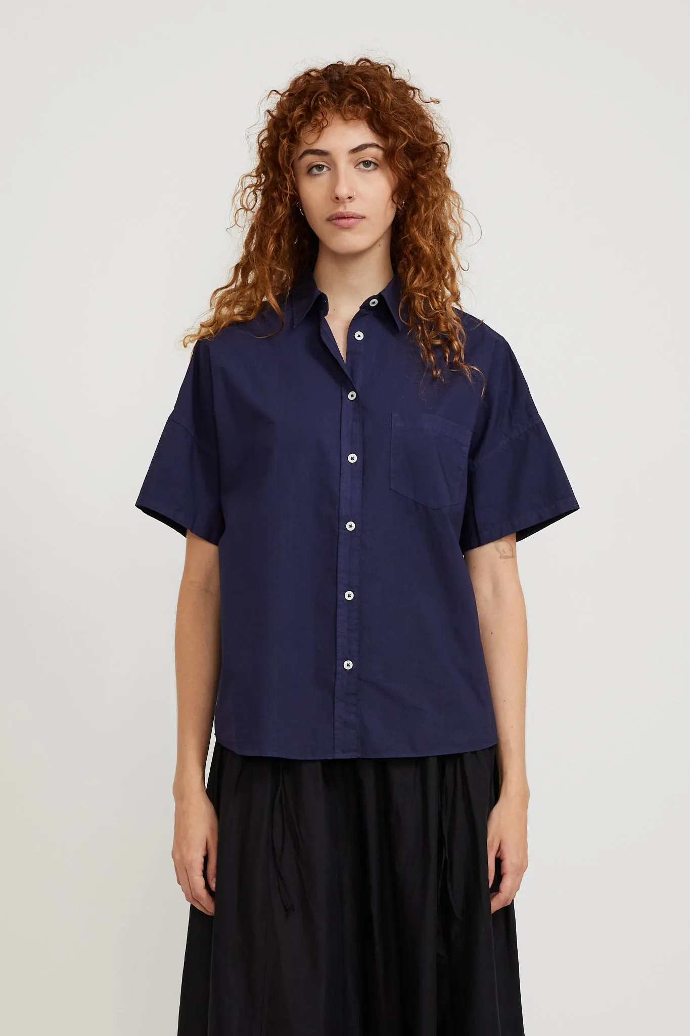 Chiara Short Sleeve Shirt Navy