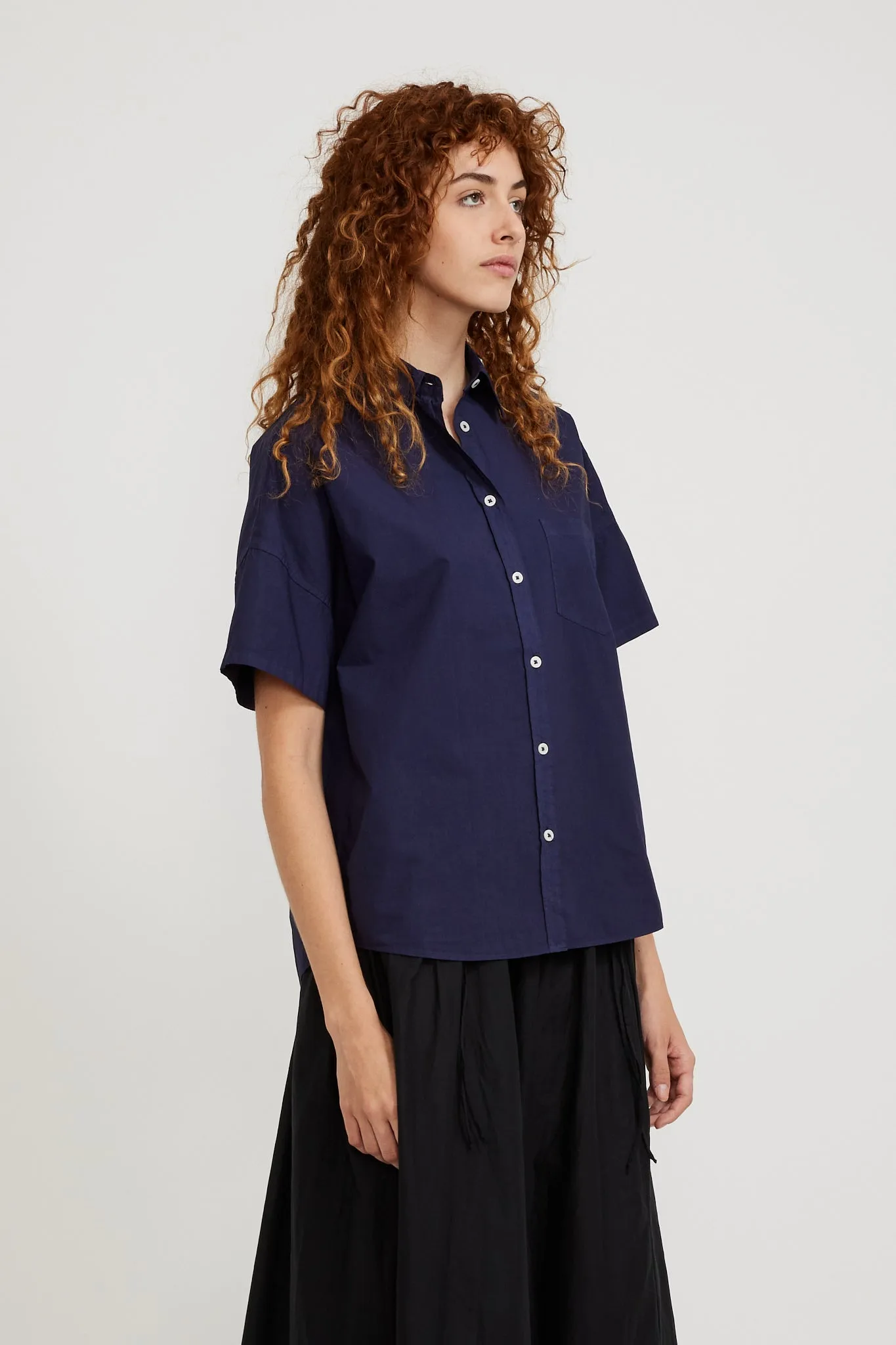 Chiara Short Sleeve Shirt Navy