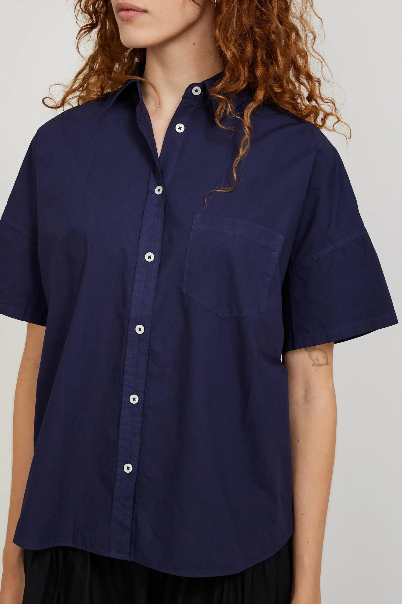 Chiara Short Sleeve Shirt Navy