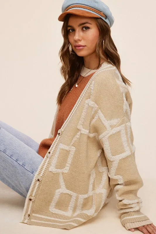 Chunky Oversized Long-Sleeved Reina Cardigan