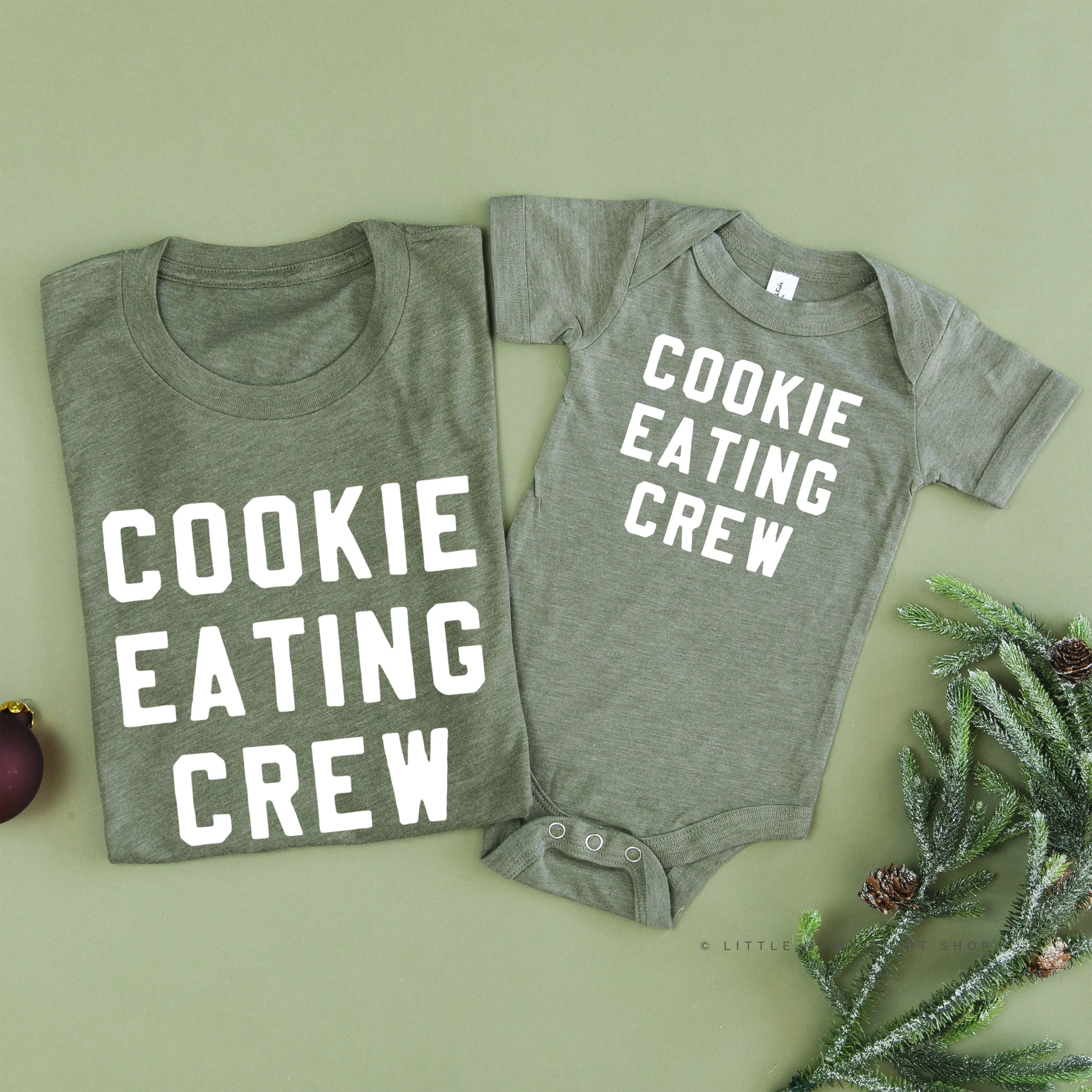 Cookie Eating Crew - Block Font - Set of 2 Unisex Tees