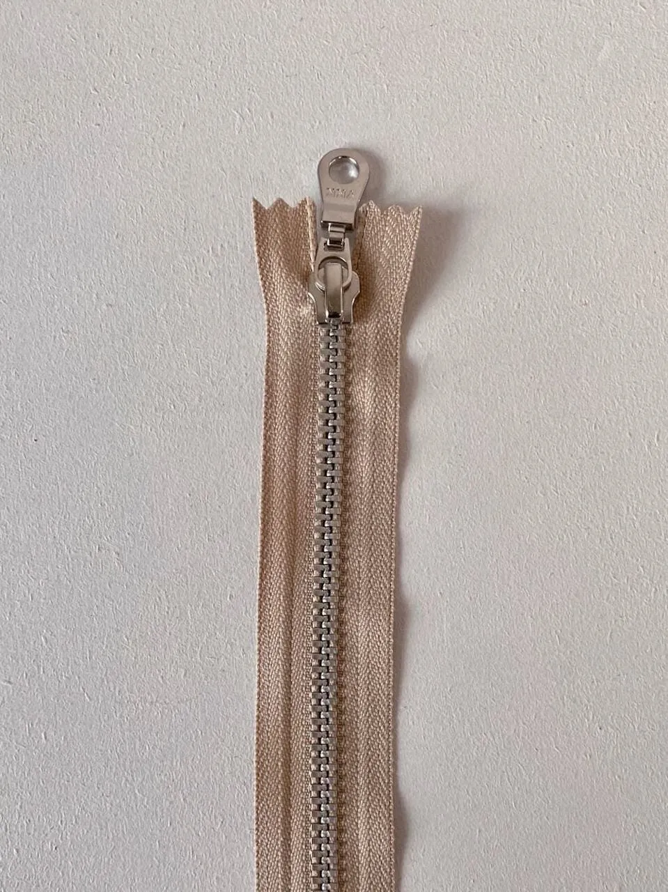 Copper zipper, 35 cm