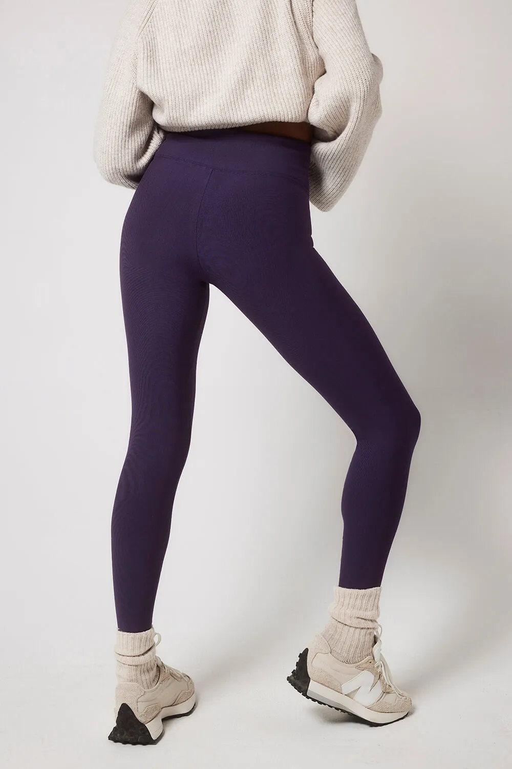 Curve Winter Everyday High Waisted Leggings - Midnight Plum