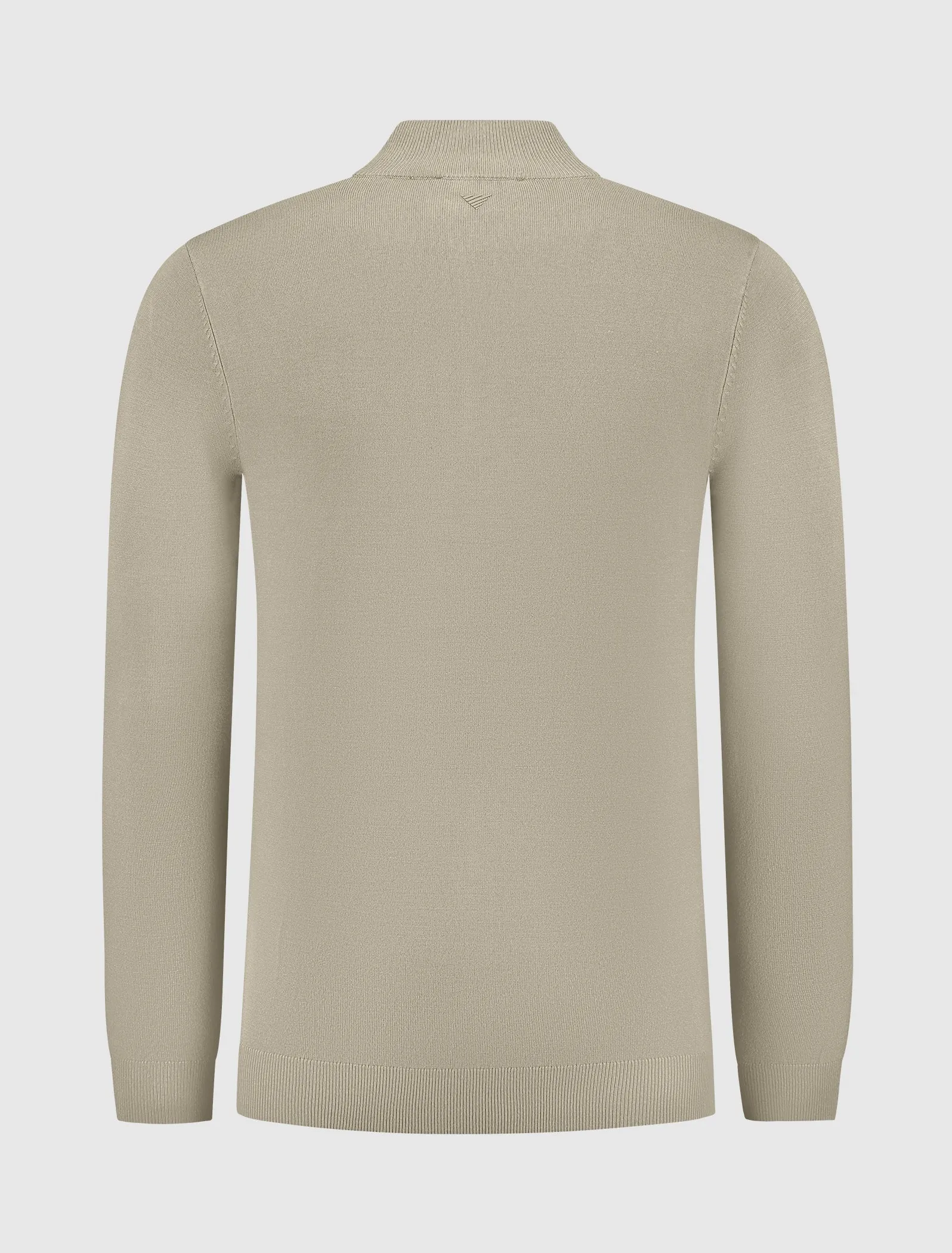 Essential Knitwear Halfzip Sweater | Taupe