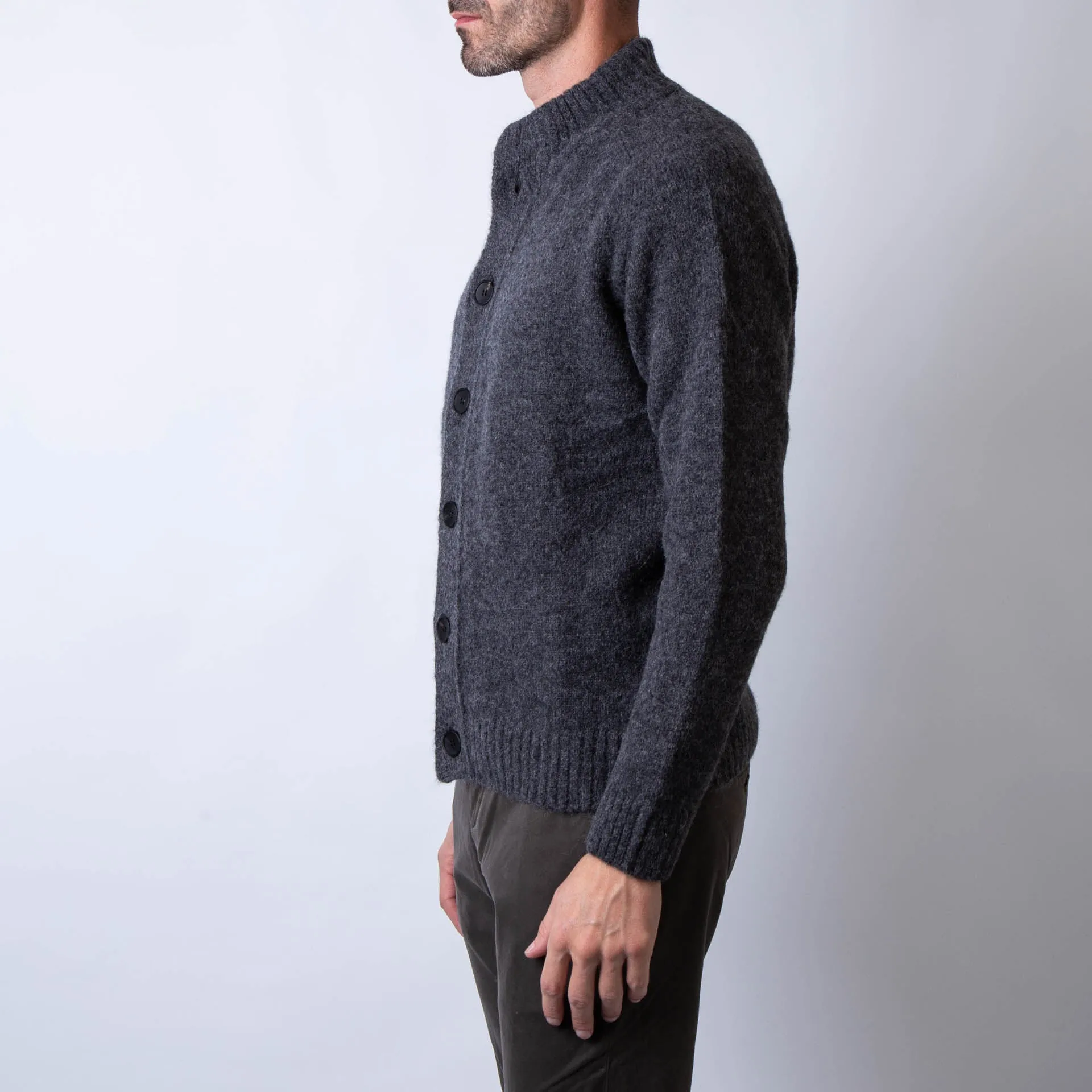 FILIPPO DE LAURENTIIS CARDIGAN BB3MLM WA5R 970 GREY