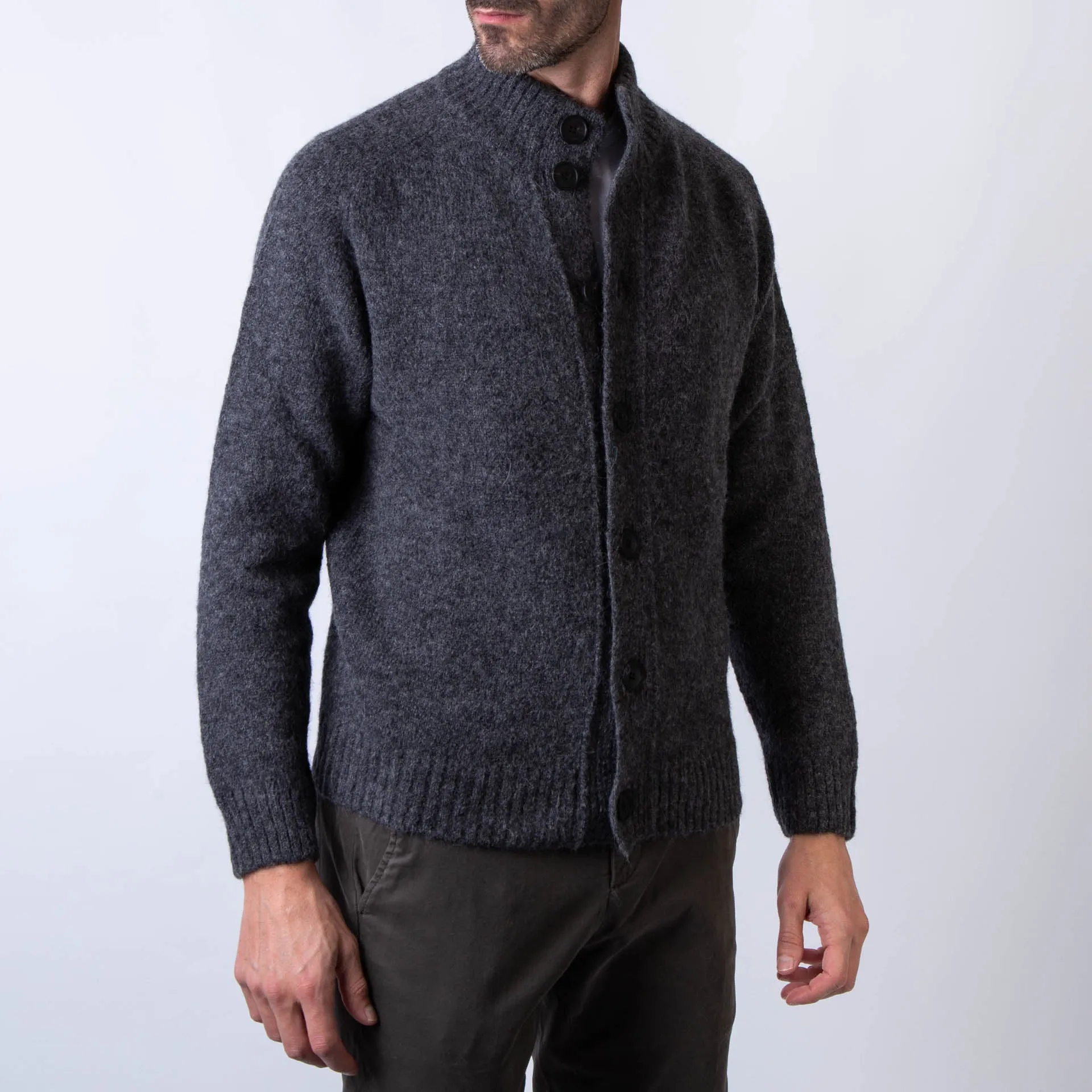 FILIPPO DE LAURENTIIS CARDIGAN BB3MLM WA5R 970 GREY