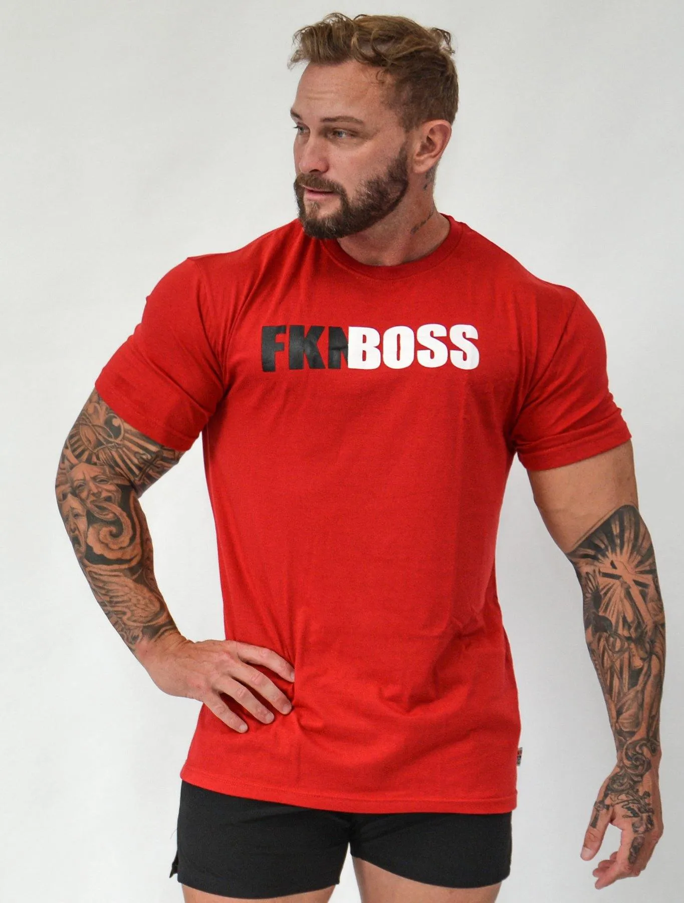 FKNBOSS | Men's Gym T-Shirt | Red