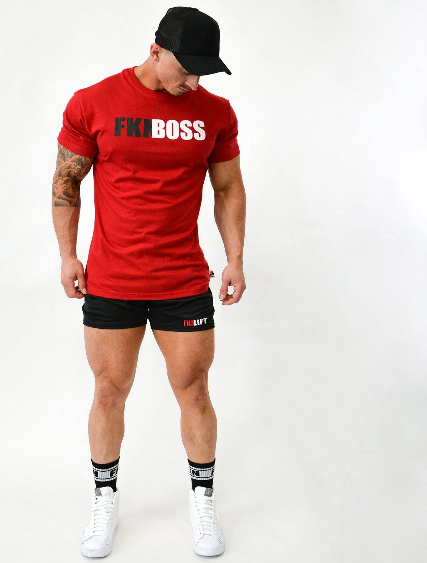 FKNBOSS | Men's Gym T-Shirt | Red