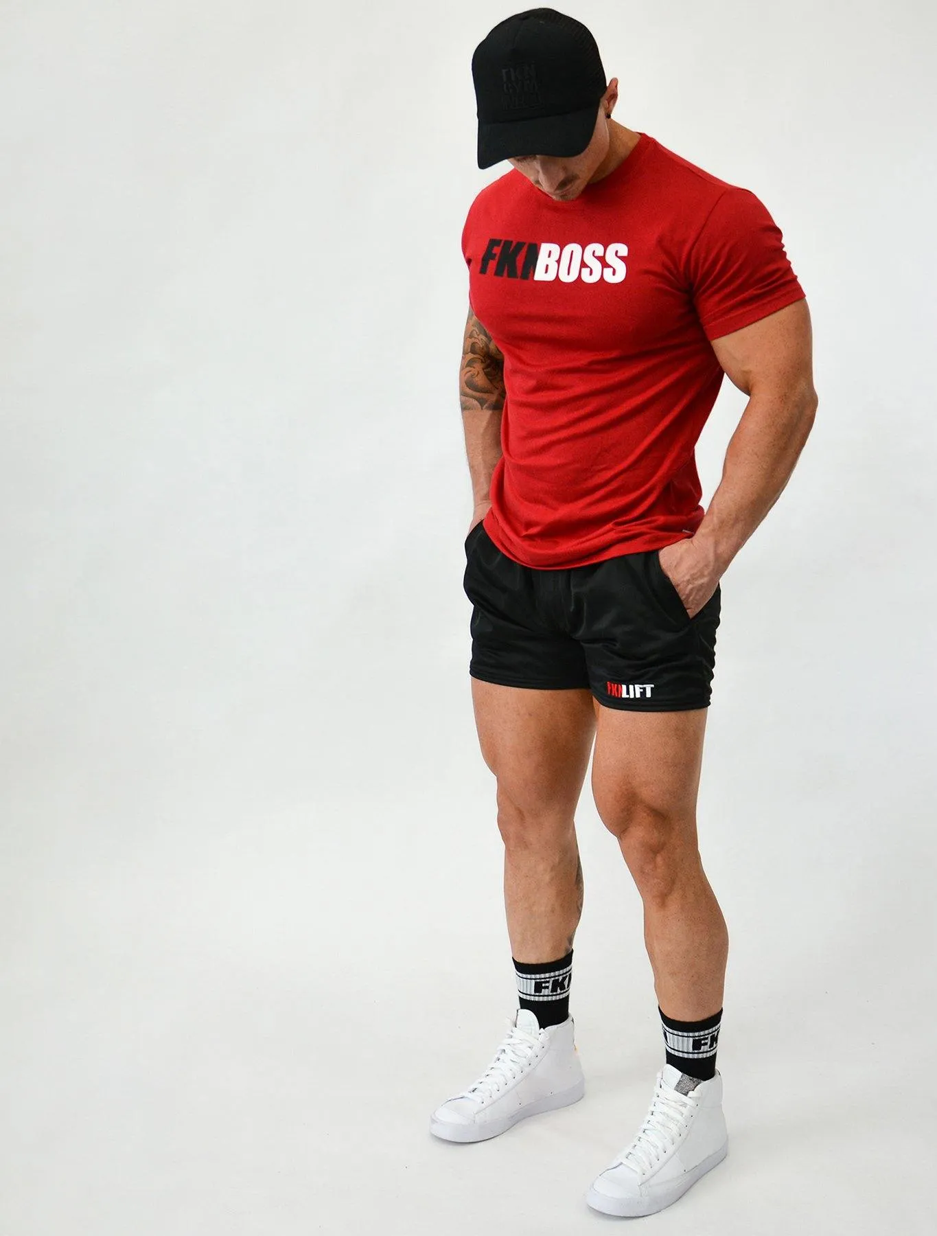 FKNBOSS | Men's Gym T-Shirt | Red