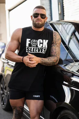 FUCK SLEEVES | Men's Muscle Gym Tank | Black