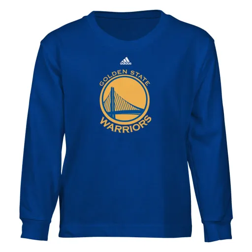 Golden State Warriors Adidas Blue Logo Youth Shirt