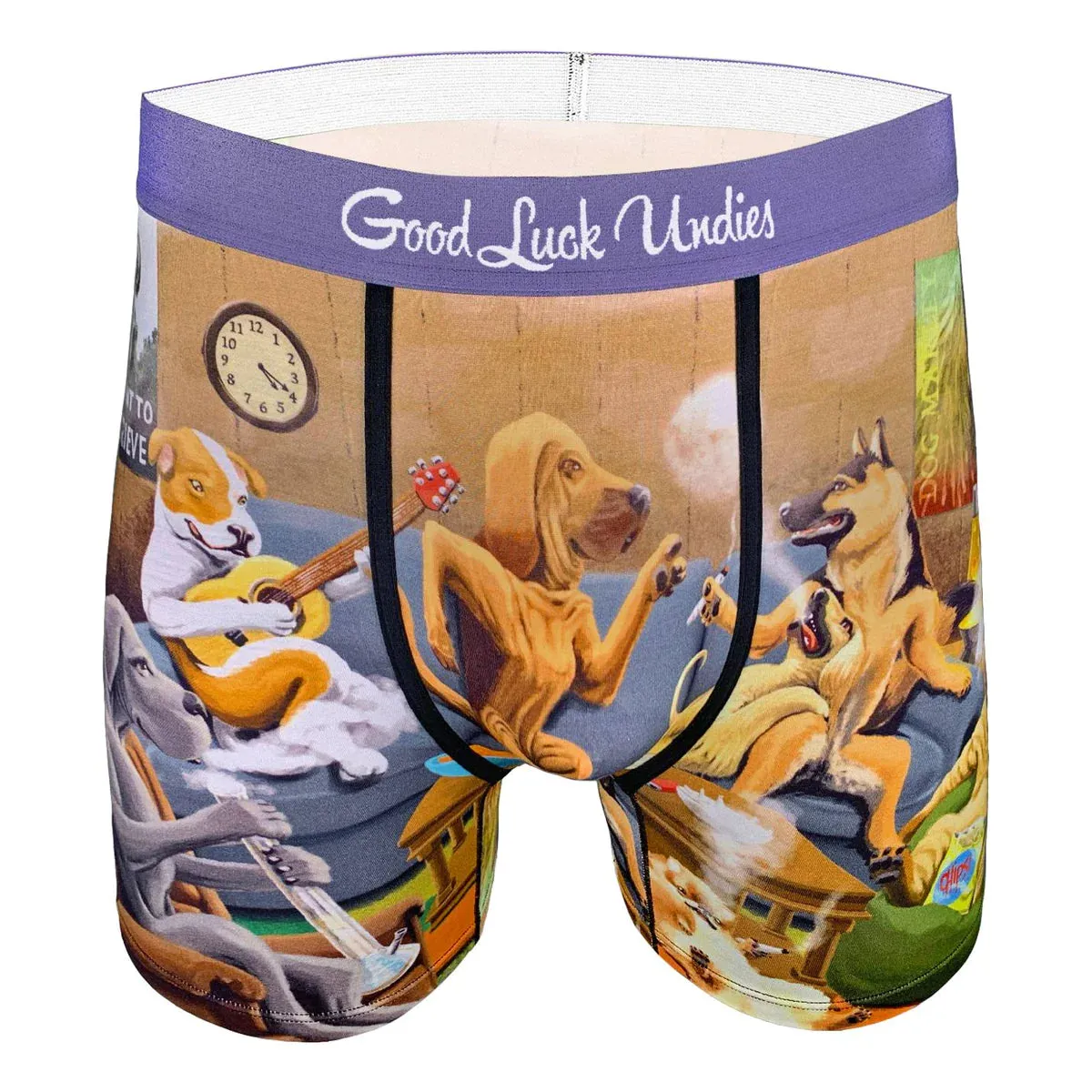 Good Luck Undies Dogs smoke