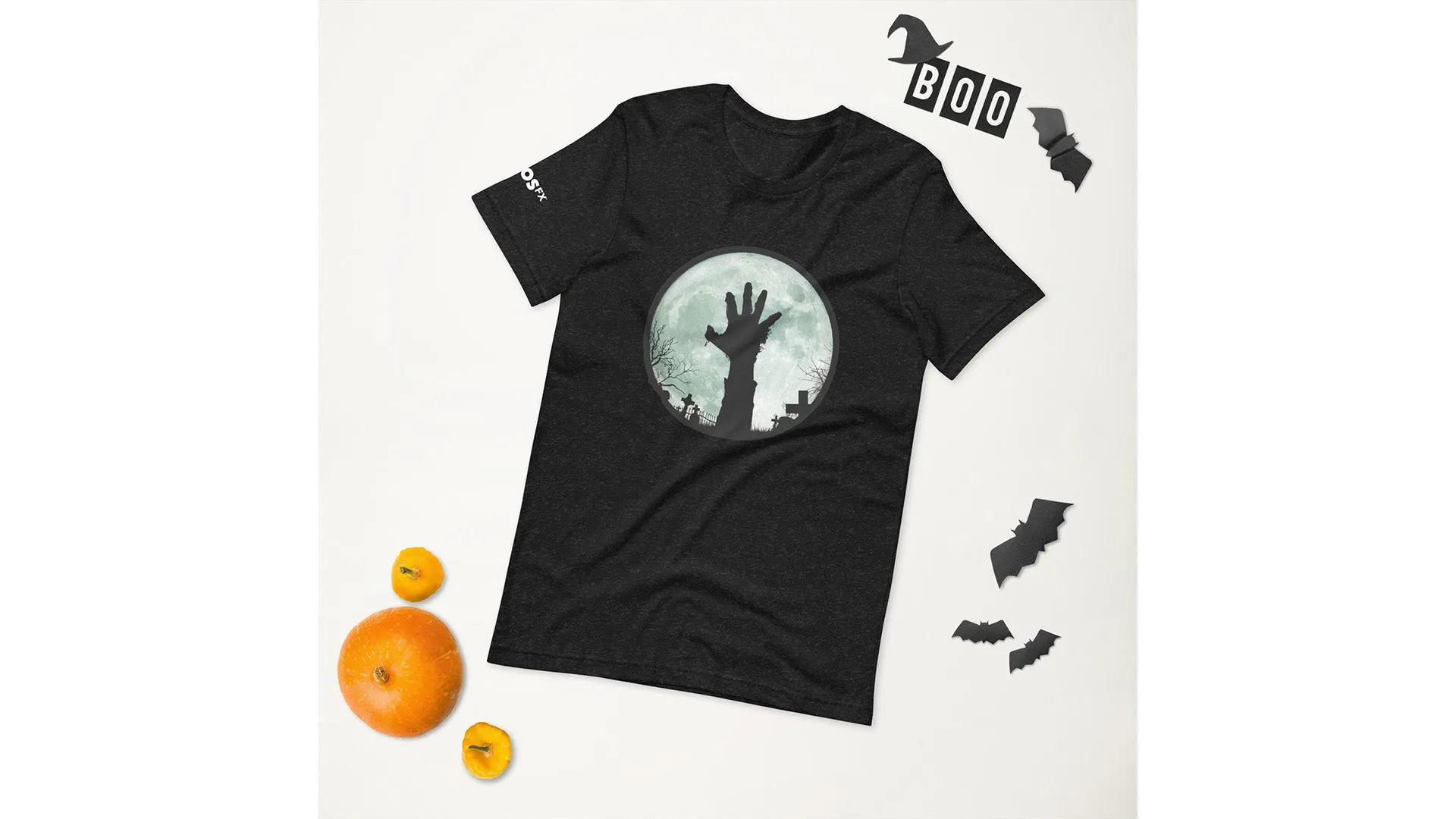 Halloween Moon Zombie Graveyard T-shirt