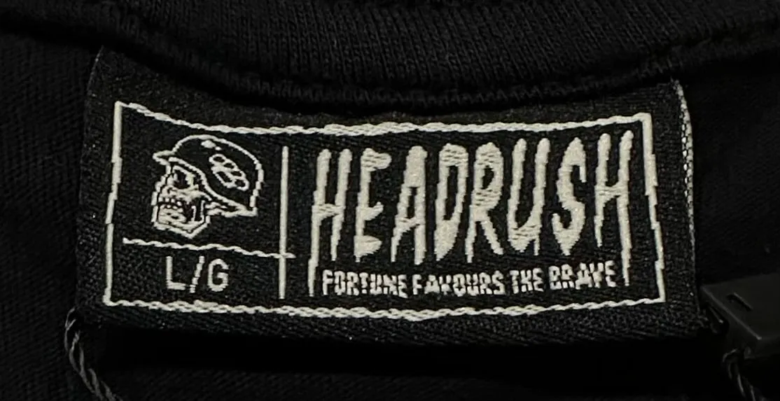 *HEADRUSH* (Black) ~The Brave~ 3D   Print Short Sleeve T-Shirt