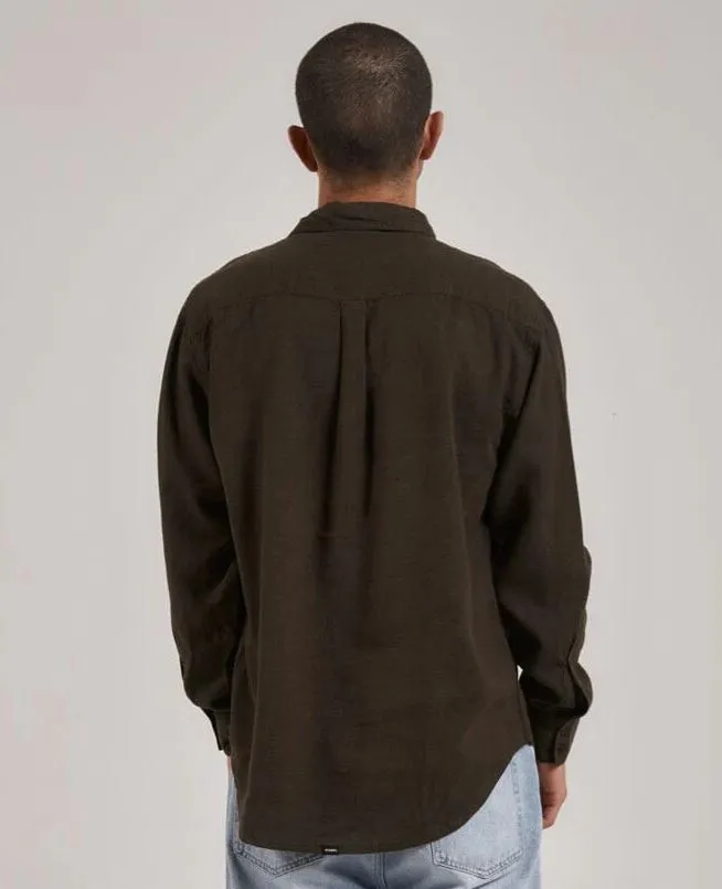 HEMP MINIMAL THRILLS OVERSIZE LONG SLEEVE SHIRT