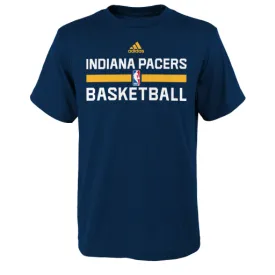 Indiana Pacers Adidas Blue Practice Youth Shirt