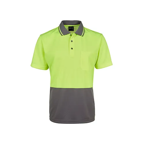 JBs Wear | Hi Vis Non Cuff Traditional Polo | 6HVNC