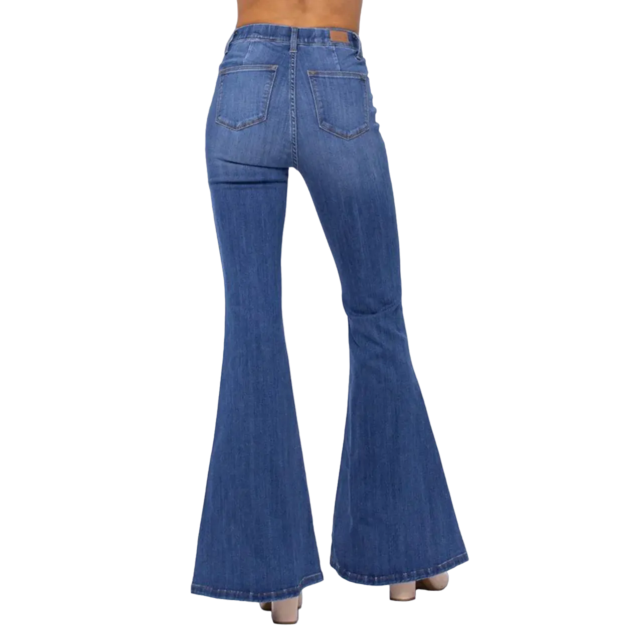 Judy Blue Women's High Rise Pull On Super Flare Jeans