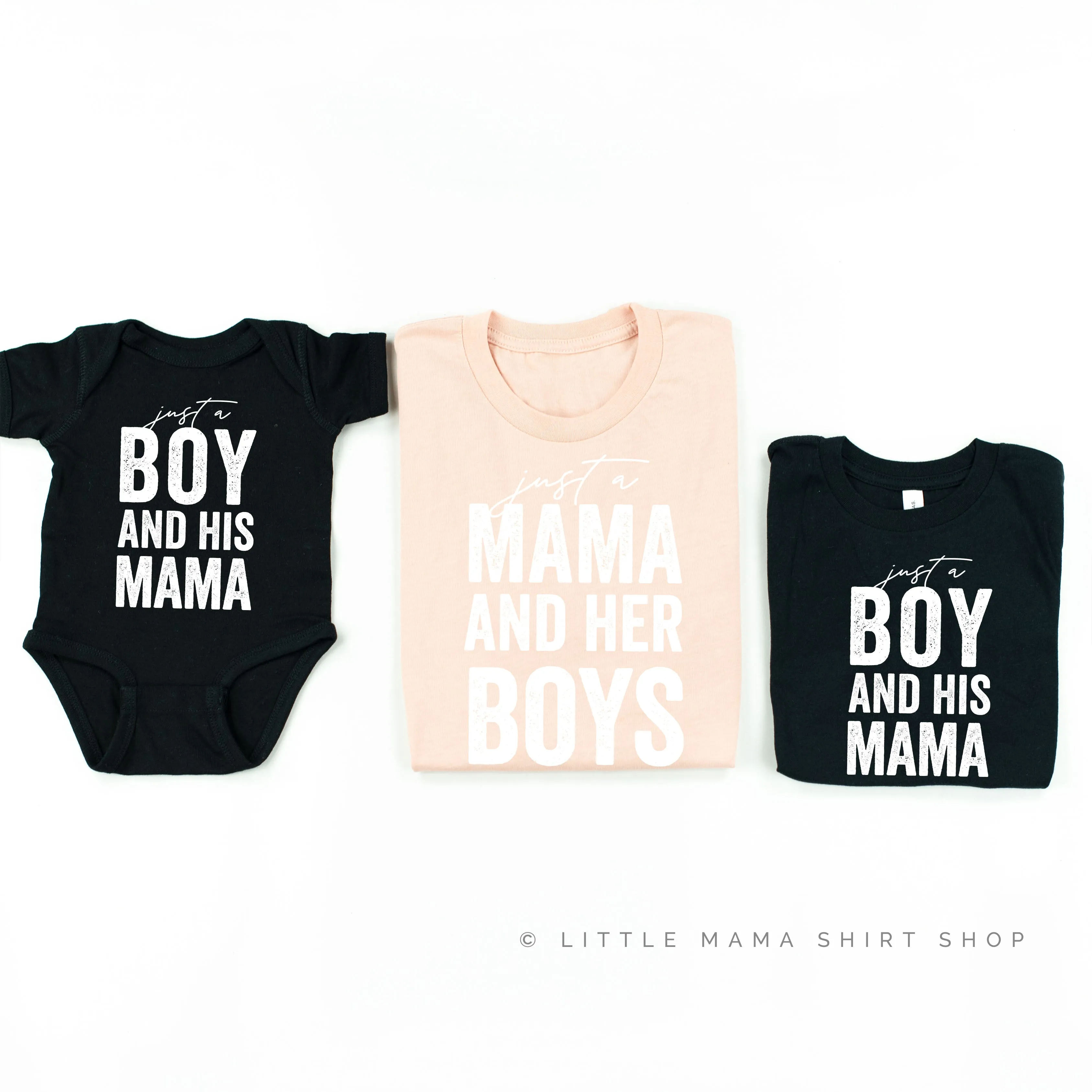 Just a Mama and Her Boys - Set of 3 Shirts