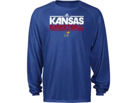 Kansas Jayhawks Adidas On Court Practice ClimaLite L/S Shirt