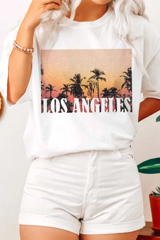 LOS ANGELES SUNSET GRAPHIC TEE