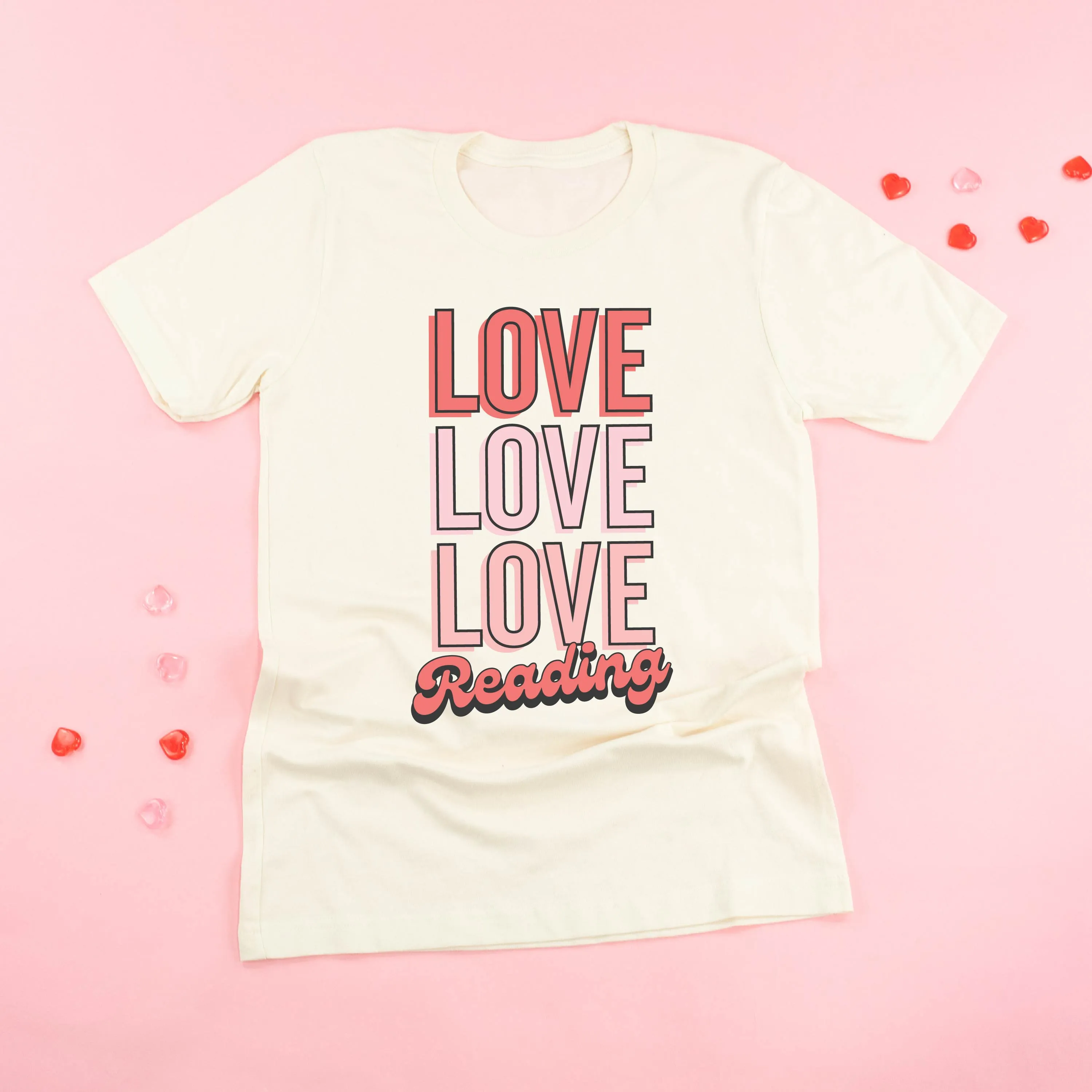 Love Love Love Reading - Unisex Tee