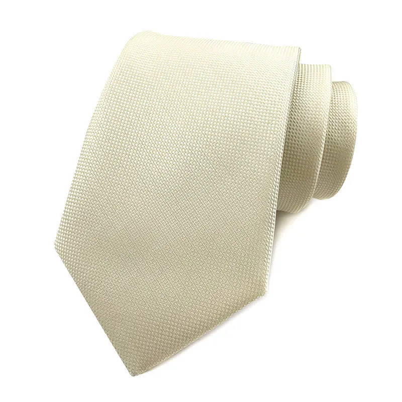 Men's Simple Solid Color Skinny Necktie