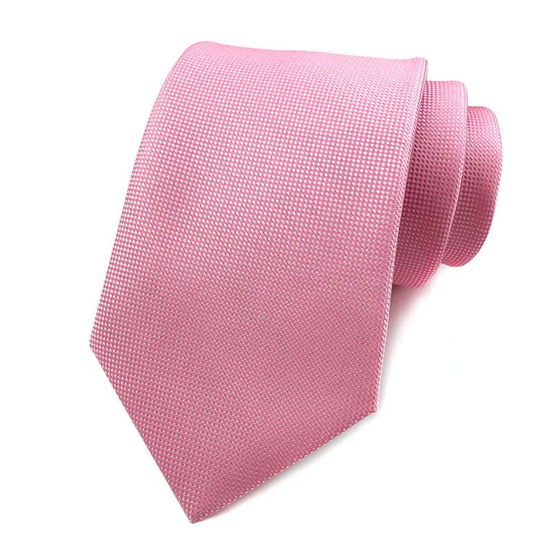 Men's Simple Solid Color Skinny Necktie