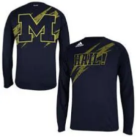 Michigan Wolverines Adidas Aftershock L/S ClimaLite Shirt