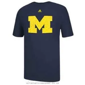 Michigan Wolverines Adult Adidas Logo Go-To Shirt