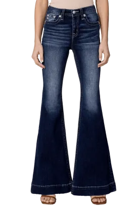 Miss Me Women's Versatile High Rise Flare Jeans