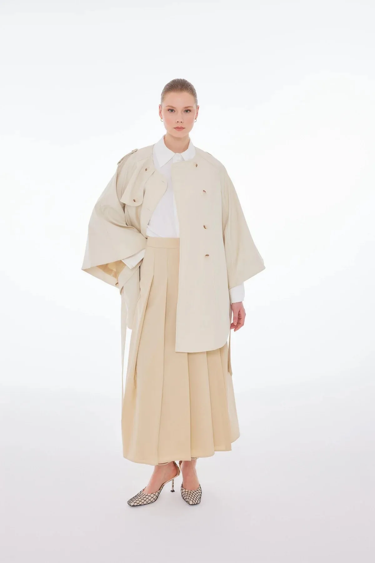 MLNI Trench Coat Ecru